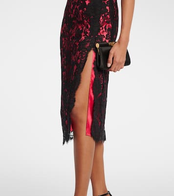 Robe en coton mélangé et dentelle | Dolce&Gabbana