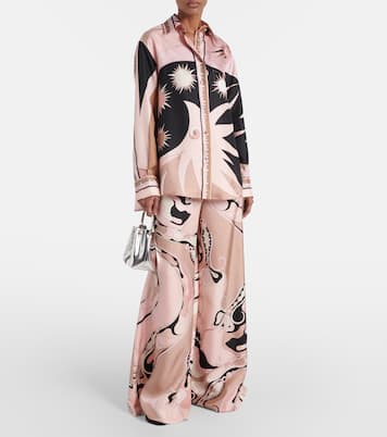 Pantalon ample Orchidee en soie | Pucci