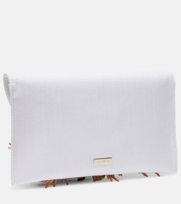 Marea raffia-effect clutch | Aquazzura