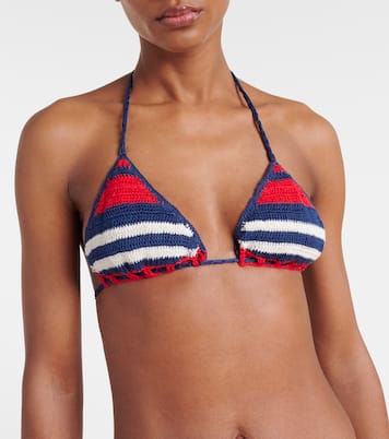 Top de bikini Gabrielle en croché de algodón | Anna Kosturova