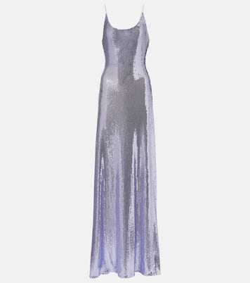 Sequined open-back gown | Alex Perry