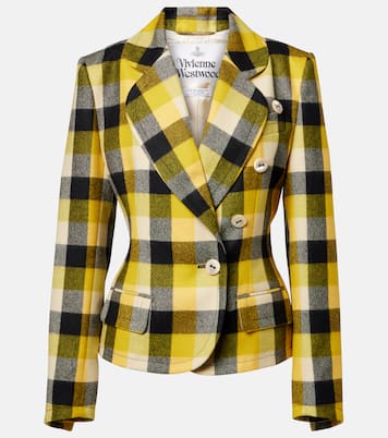 Blazer Georgia en laine vierge à carreaux | Vivienne Westwood