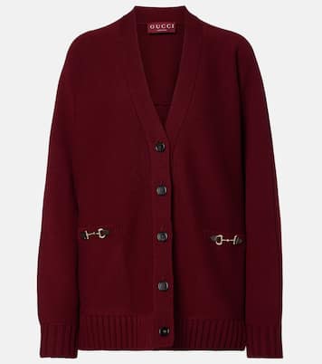 Cárdigan de lana y cachemir con Horsebit  | Gucci
