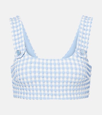 Top de bikini Ainsley de cuadros vichy | Simkhai