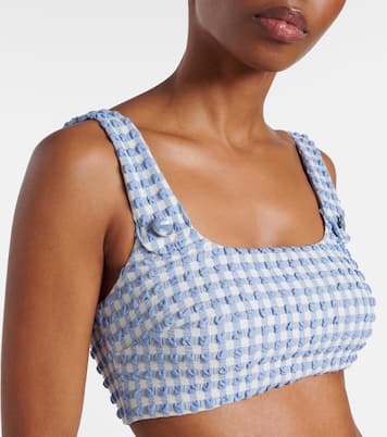 Top de bikini Ainsley de cuadros vichy | Simkhai