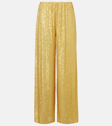 Weite High-Rise-Hose mit Pailletten | Norma Kamali