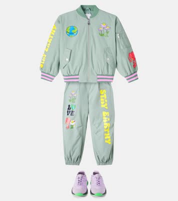Printed cotton-blend bomber jacket | Stella McCartney Kids
