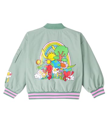 Printed cotton-blend bomber jacket | Stella McCartney Kids
