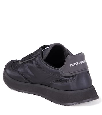 DG leather-trimmed snekaers | Dolce&Gabbana Kids