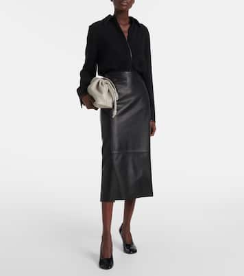 Leather pencil skirt | Vince