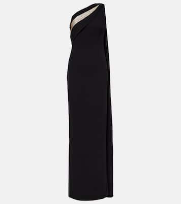 Abito lungo monospalla in cady | Roland Mouret