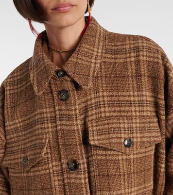 Gislene checked virgin wool coat | Marant Etoile