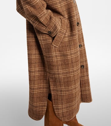 Gislene checked virgin wool coat | Marant Etoile