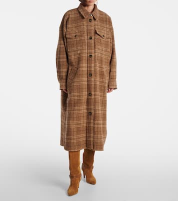 Gislene checked virgin wool coat | Marant Etoile