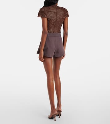 Belted skort | Self-Portrait