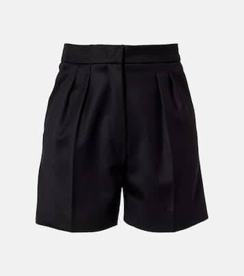 High-Rise Shorts Ozieri aus Schurwolle | Max Mara