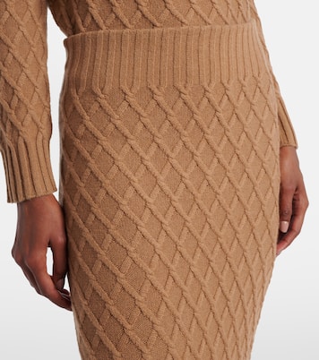 Po knitted camel hair maxi skirt | Max Mara