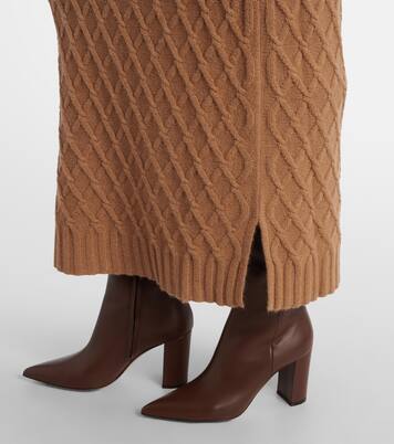 Po knitted camel hair maxi skirt | Max Mara