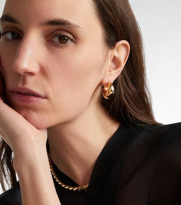 Dylan gold-plated huggie earrings | Jennifer Fisher