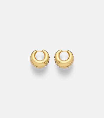 Dylan gold-plated huggie earrings | Jennifer Fisher
