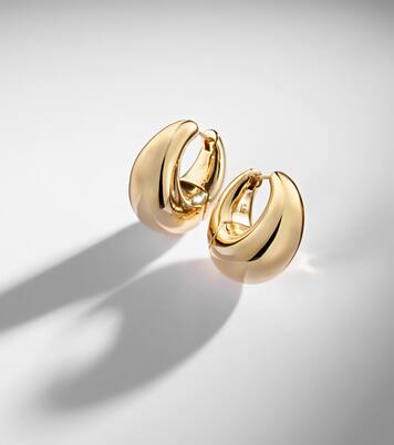 Dylan gold-plated huggie earrings | Jennifer Fisher