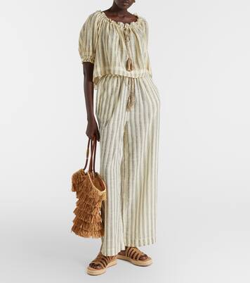 Espadrille-Sandalen aus Veloursleder | Gianvito Rossi