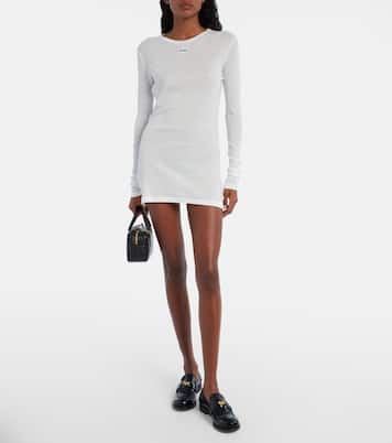 Minikleid aus Baumwoll-Jersey | Miu Miu
