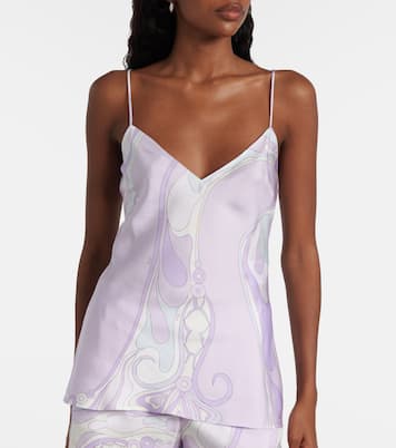 Orchidee silk satin camisole | Pucci