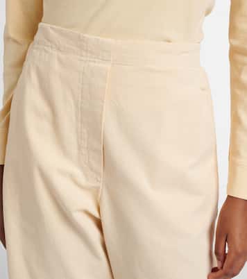 Chloe cotton barrel-leg pants | Leset