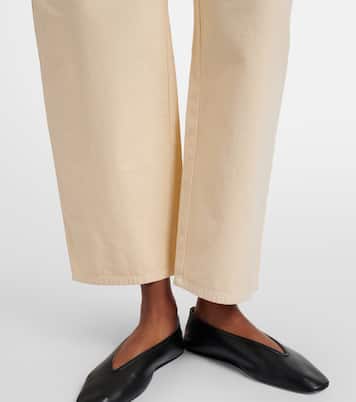 Chloe cotton barrel-leg pants | Leset