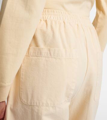 Chloe cotton barrel-leg pants | Leset