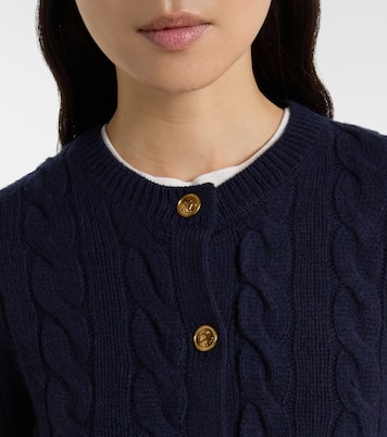 Cable-knit wool and cashmere cardigan  | Polo Ralph Lauren