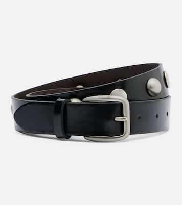 Studded leather belt | Nour Hammour