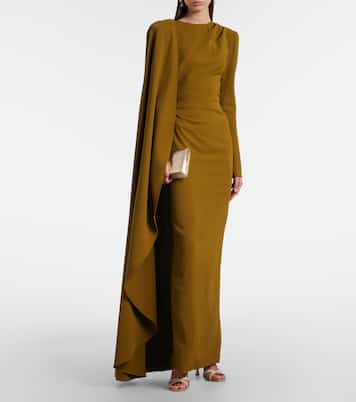 Abito lungo Dion con mantella | Rachel Gilbert