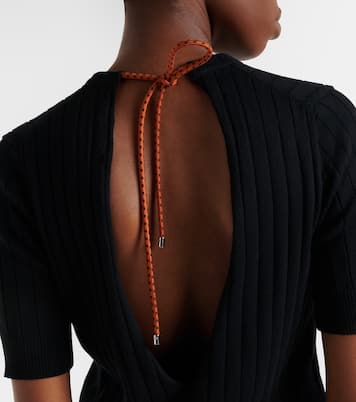 Ribbed-knit cotton top | Plan C