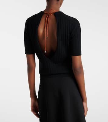 Ribbed-knit cotton top | Plan C