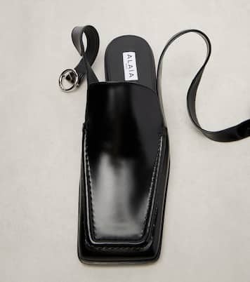 Leather slingback flats | Alaïa