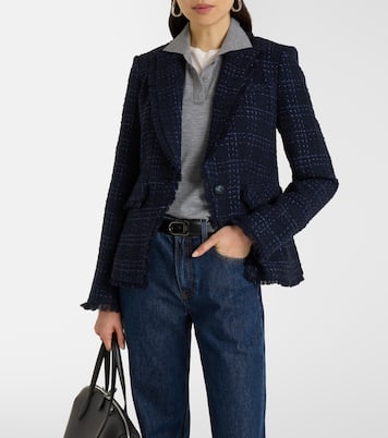 Checked tweed blazer | Veronica Beard