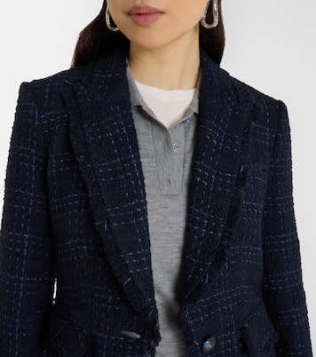 Checked tweed blazer | Veronica Beard