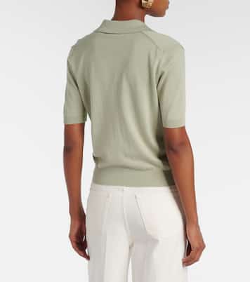 Polo Clay de algodón y seda cropped | Altuzarra