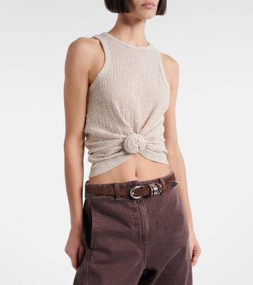 Tank top con aplique floral | Magda Butrym