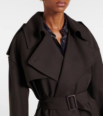 Gabardina cruzada Dursley con cinturón | The Frankie Shop