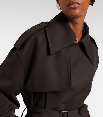 Gabardina cruzada Dursley con cinturón | The Frankie Shop