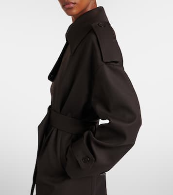 Gabardina cruzada Dursley con cinturón | The Frankie Shop