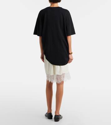 Bermuda-Shorts Verano aus Seidensatin mit Spitze | Staud