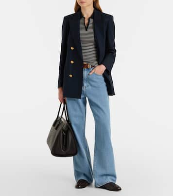 Alcanara Everynight double-breasted virgin wool blazer | Blazé Milano