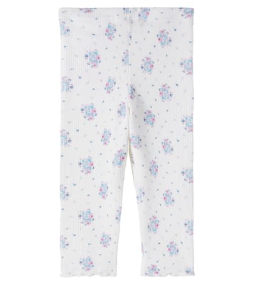 Baby floral cotton-blend leggings | Louise Misha