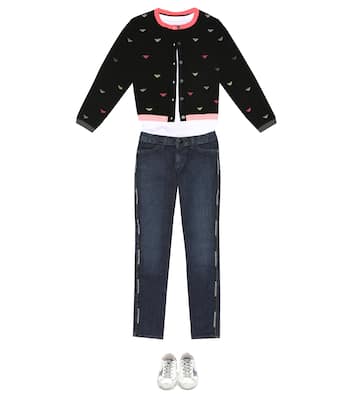 Jeans de algodón con logo | Emporio Armani Kids