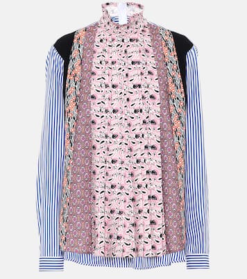 Blusa a stampa in crêpe | Prada
