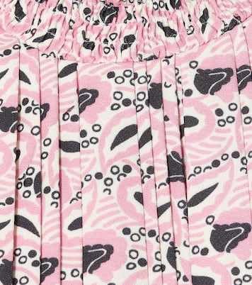 Blusa a stampa in crêpe | Prada
